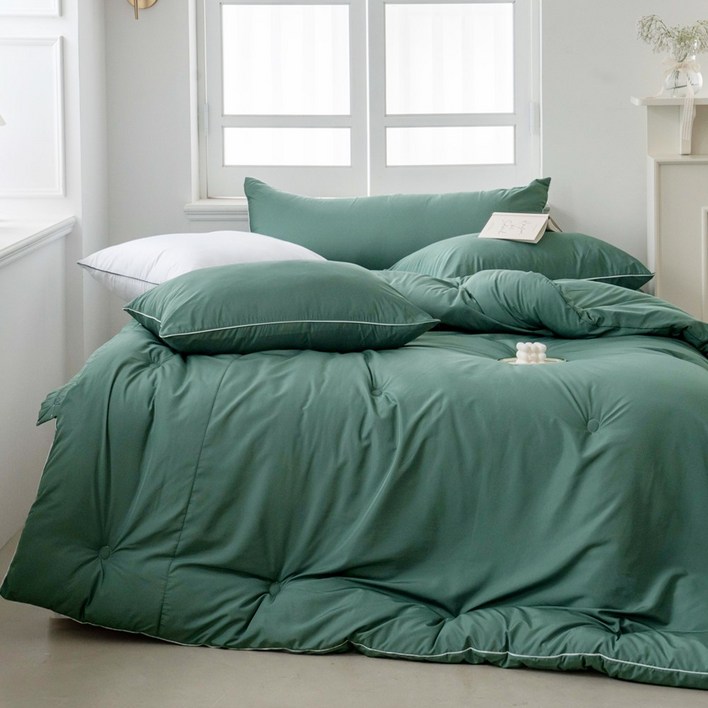 국내제조 띵스룸 알러지케어100 M2 진드기방지 옥수수솜 차렵이불 세트