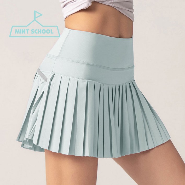 민트스쿨 여성 투인원 스커트 요가 러닝