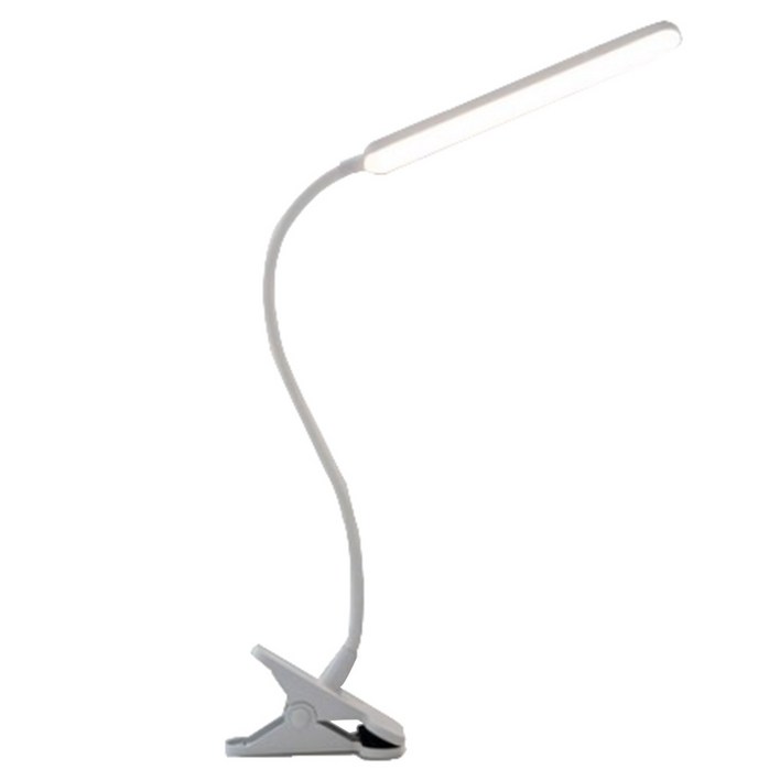 듀플렉스 클립형 LED 데스크 스탠드 H HNMA HN, 하얀색