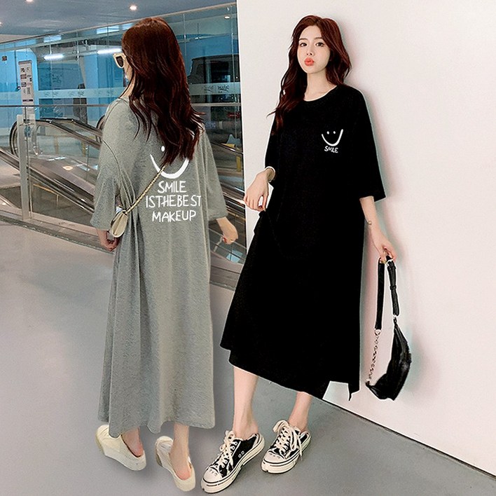 ROJI 비비지 여성 롱 원피스 2P