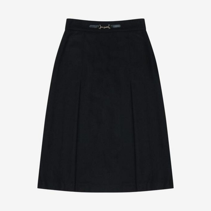 베스띠벨리 24F/W 울 혼합 핀턱 벨티드 스커트 BJSAY2340