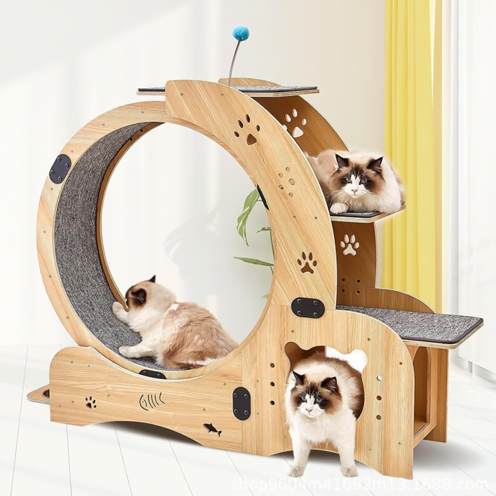 EVIO 다기능 무음 캣휠 캣타워