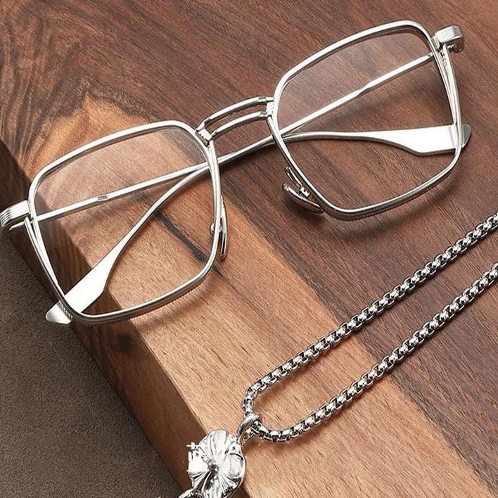 도수없는 엠지 이미지 지적인 초경량 트렌드 패션안경 긱시크 무테 반무테 뿔테 안경 티타늄 안경테 G074