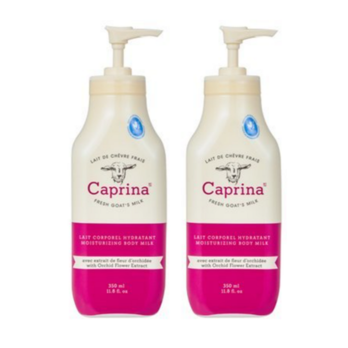 카프리나 산양밀크 모이스춰라이징 바디로션 더블세트 오키드플라워 (700ml)