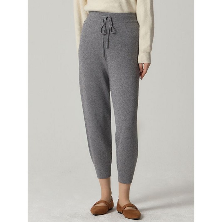 오조크 니트 배기핏 조거팬츠 택가격 70000원