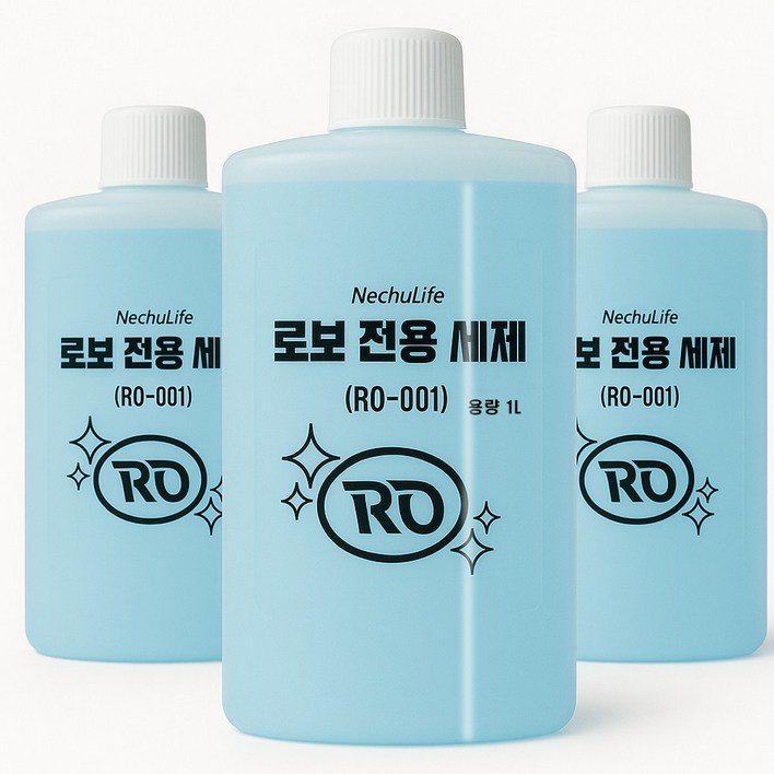 로보락 호환 세제 로봇청소기 전용 클리너 1L, 3개, 단일상품