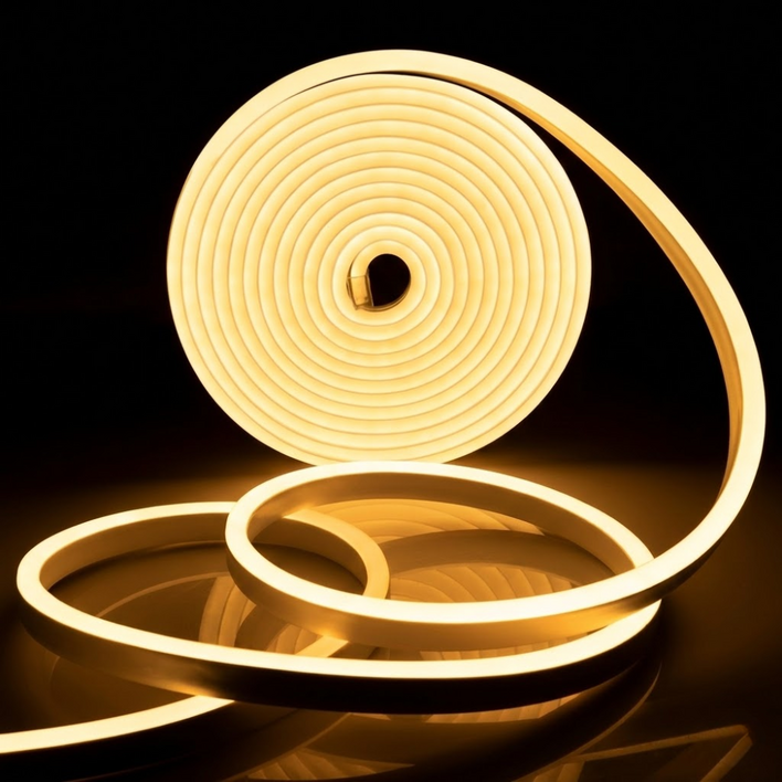 원그리드 12V 네온플렉스 LED 스트립 5m 줄조명 네온사인 면발광