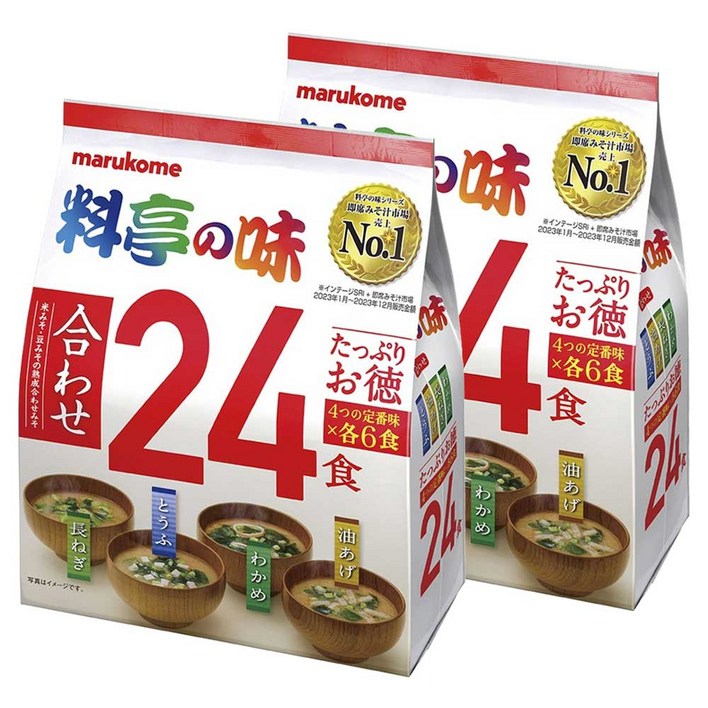 마루코메 요리정의 맛 모듬 파  두부  미역  유부 24개입
