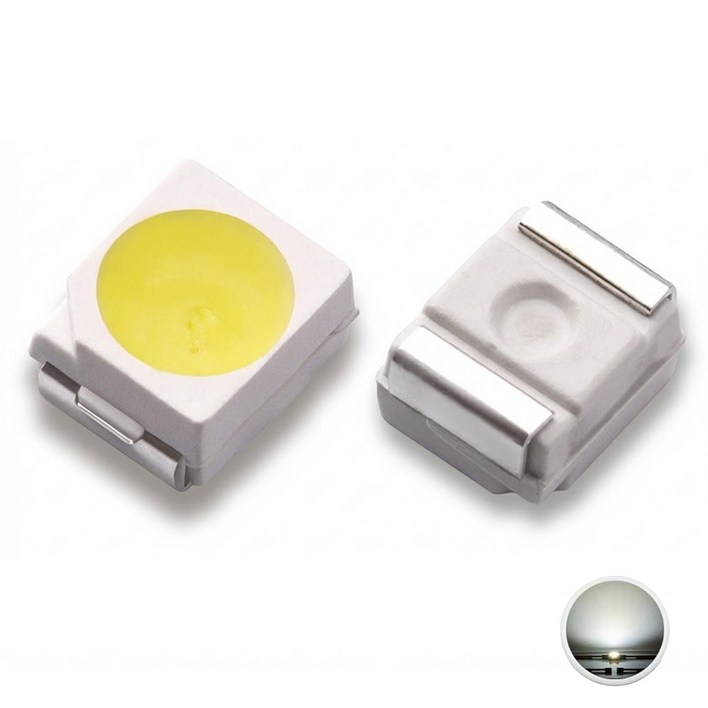 3528 LED 칩 CHIP SMD 단색 컬러 고휘도 발광다이오드 DIY 튜닝 교체 수리용 전기 전자부품