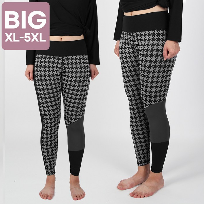 빅사이즈 스포츠 타이즈 9부 레깅스 운동복 바지 트레이닝복 하의 허리40까지