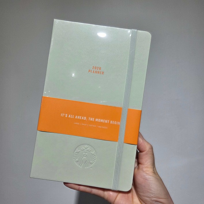 스타벅스 2026 데일리 플래너 다이어리 라이트 그린 쇼핑백 세트