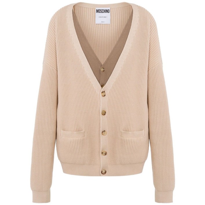 Moschino모스키노 골지 니트 가디건