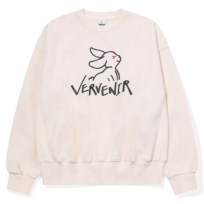 스타일리스트픽 워셔블 베이직 남녀공용 면 라운드넥 오버핏 맨투맨