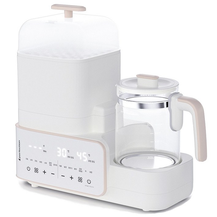 퍼펙션 일체형 스팀 젖병소독기 분유포트