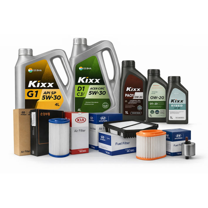 GV80 JX1 2024년형 2027년식 GDI 람다3 3.5 터보 가솔린 7L 순정필터 킥스오일 G1 SP, 1세트, GV80, 현대