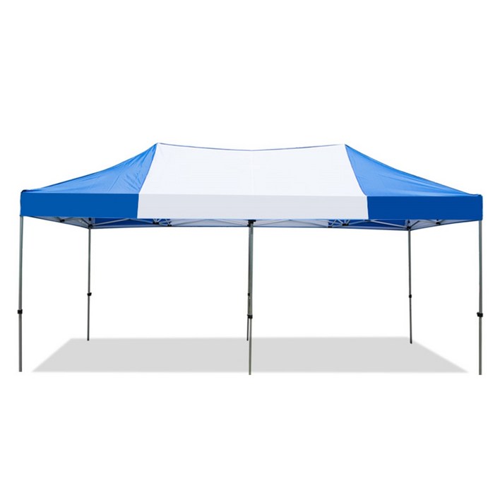테라캠프 국산 캐노피천막 3mx6m 방풍 방수 행사용천막 이동식천막 천막텐트 접이식천막 타프 다양한사이즈, 청색백색