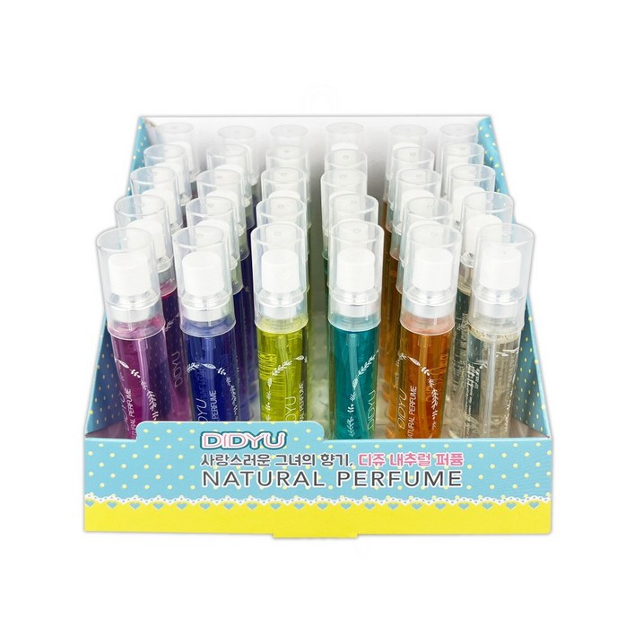 디쥬 내추럴 퍼퓸 향수15ml 6종 30P 미니향수 휴대용향수