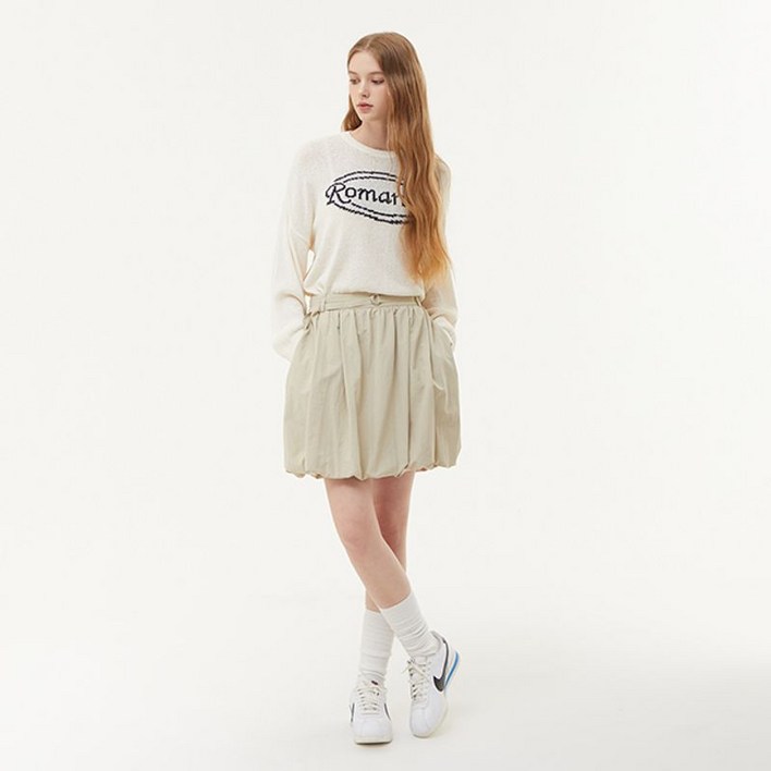 플라스틱아일랜드 벨티드 벌룬 스커트 PQ3WS882
