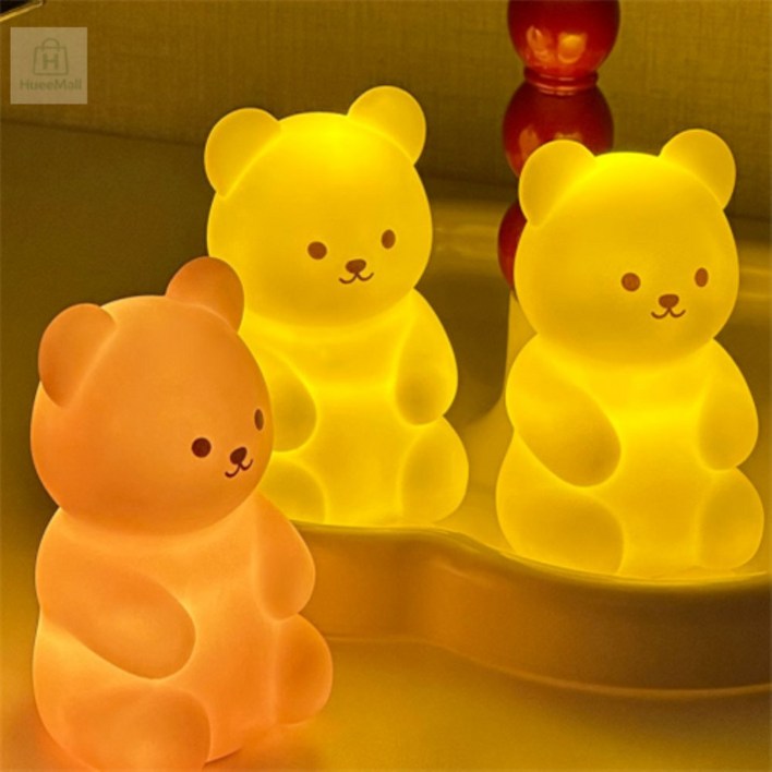 미니 젤리곰 귀여운 무드등,랜덤발송 미니베어 침대조명