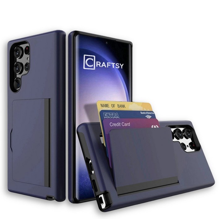 Craftsy 삼성 S21S22S23S24S25 시리즈 폰케이스 카드지갑 3장수납 케이스