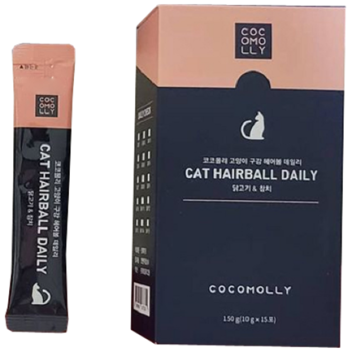 코코몰리 고양이 데일리 영양제, 15회분, 구강/치석관리+헤어볼, 1개
