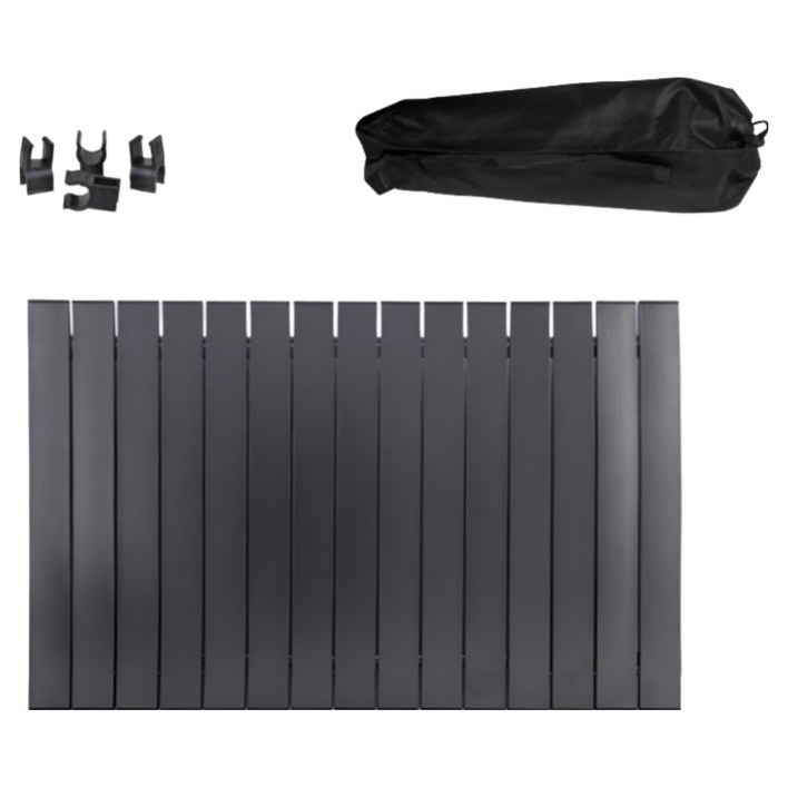 캠핑 웨건 카트 상판 접이식 야외 롤 테이블 (웨건 미포함), 1개, 블랙