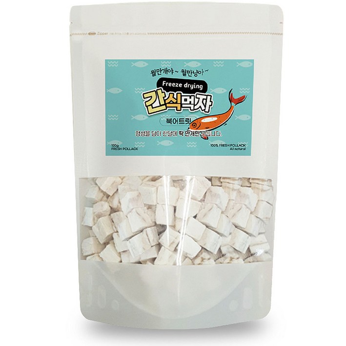 간식먹자 동결건조간식 북어트릿, 북어, 1개, 120g