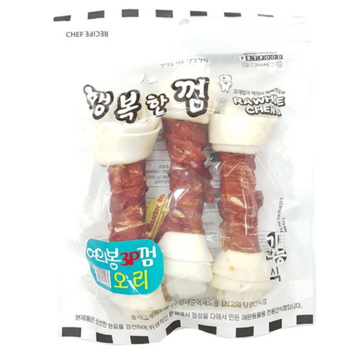 행복한껌 강아지 여의봉 껌 간식 3p 행복한껌 강아지 여의봉 껌 간식 3p