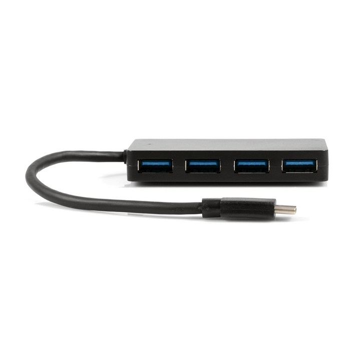 넥스트 4포트 케이블 일체형 C타입 LED확인 USB 무전원 허브 NEXT-615TC