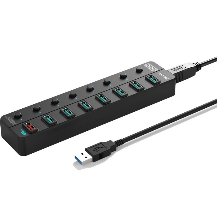 넥스트유 8포트 유전원 USB3.2 멀티허브 NEXTUH35810G