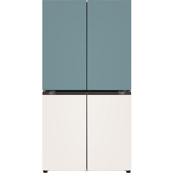 [10% 환급가전] [색상선택형] LG전자 오브제 870L 매직스페이스 메탈 4도어 디오스 냉장고 방문설치