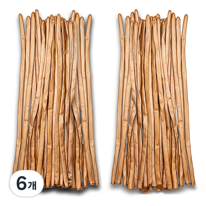 마다꾸미 요술 매직 파티 막대풍선 100p, 펄로즈골드, 6개