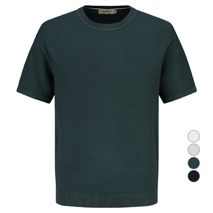 지오지아 남성용 미라쿨 변형조직 반팔 니트 AEF2ER1101