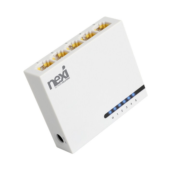 넥시 스위칭허브 5포트 100Mbps, NXS1005N, 1개