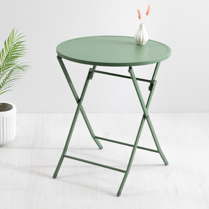 위드퍼니처 피파 야외 철재 정원 카페 원형 접이식 테이블 600mm