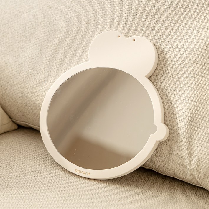 아가드 아기 베베 비비 소프트 벽걸이 아크릴 안전 거울 비비, 크림화이트