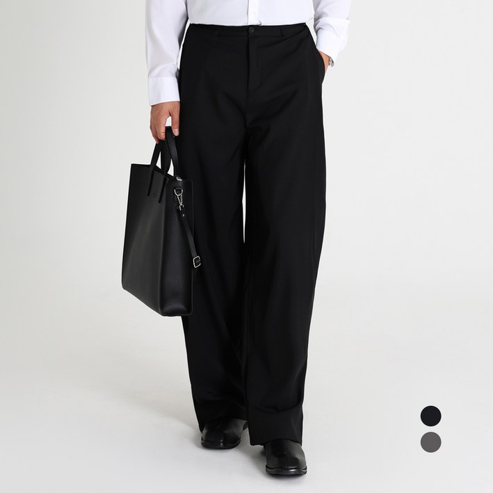 남성용 인피어스 스날 와이드핏 캐주얼 슬랙스