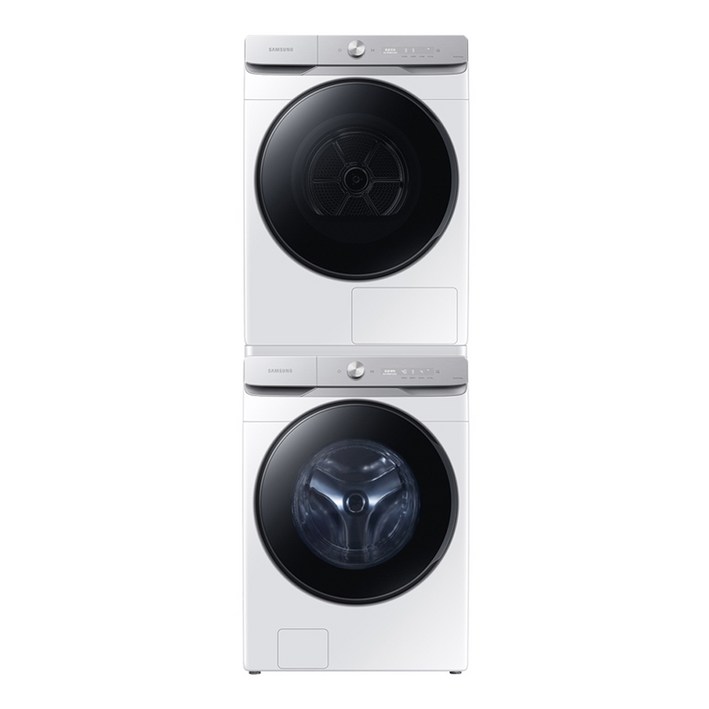삼성전자 그랑데 AI 세탁기 WF21T6500KW + 건조기 DV19T8745BW 21kg + 19kg 직렬설치 패키지 방문설치