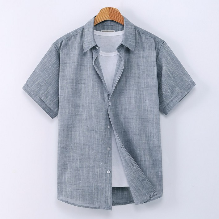 후앙스 데일리 베이직컬러 린넨 반팔셔츠 CJST2151