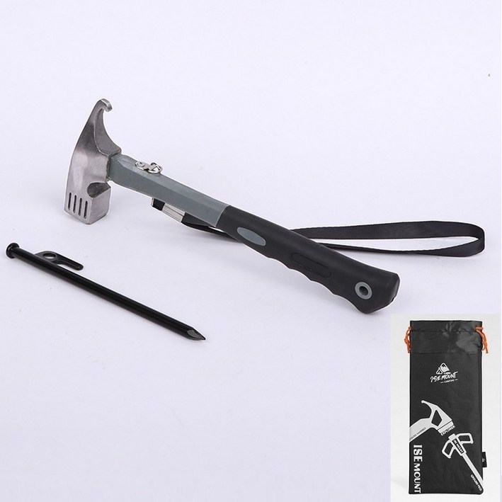 고강도 단조팩 (사이즈 택1) 8p + 캠핑 망치 세트, 1개