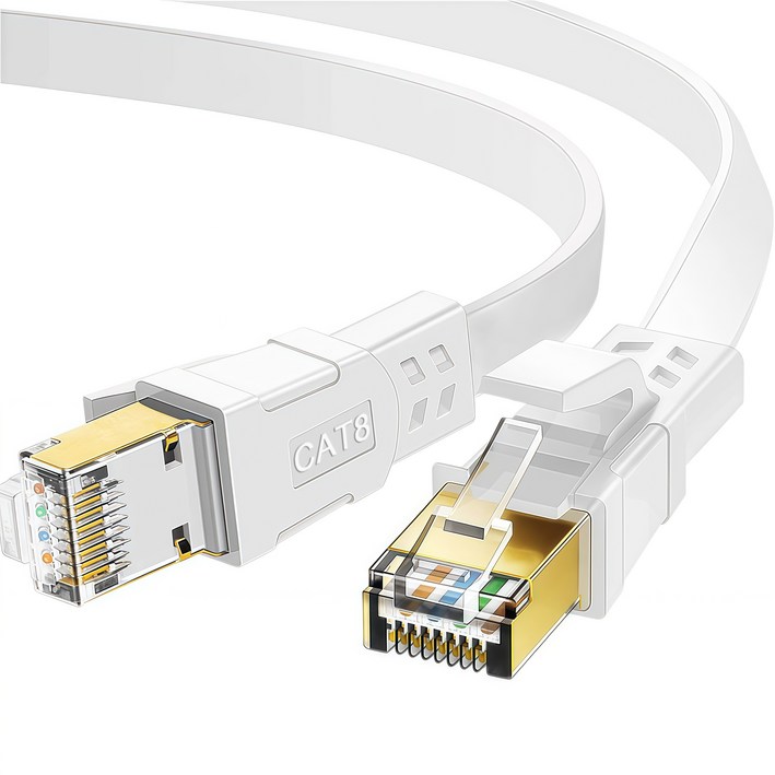 Oricean CAT8 평면 케이블 40Gbps 고속 전송 게이밍급 순동선심