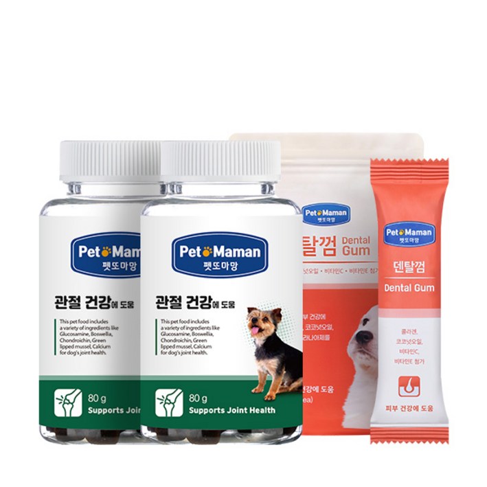 [펫또마망] 관절 건강에 도움 2EA + 덴탈껌1EA