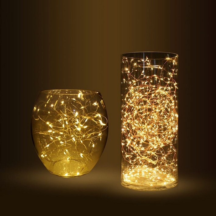 캠핑 전구 가랜드 LED 와이어 조명 램프 2M 앵두 실내조명 캠핑등 감성 조명가