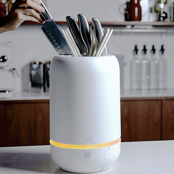 나이프킵클린 가정용 수저 칼 살균기 소독기, 수저 칼 건조기 (UV 살균+ 열풍 회오리) Made In KOREA! [ HC-6000 ], HC-6000