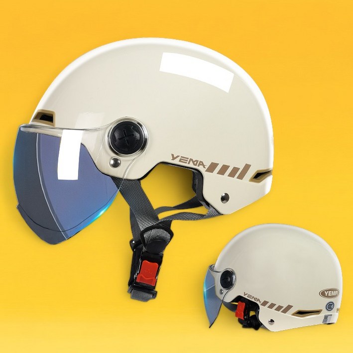 웨인즈 초경량 소두핏 헬멧 여름 반모 오픈페이스 헬맷 스쿠터 바이크 클래식 오토바이 하이바, 베이지