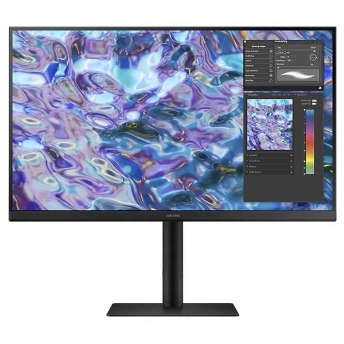 삼성전자 QHD 모니터 FreeSync S61B (68.4 cm) IPS, 네로우베젤, 회전 리프트, 27형,75 Hz,S27B610EQC, 68.58cm, S27B610EQC