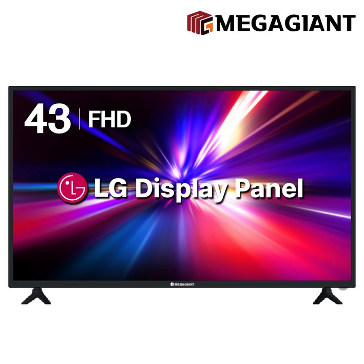 메가자이언트 43인치 FHD TV 모니터겸용 중소기업TV CCTV 원룸 호텔 펜션 아파트 SMG43F, SMG43F, 방문설치, 벽걸이형, 109cm43인치