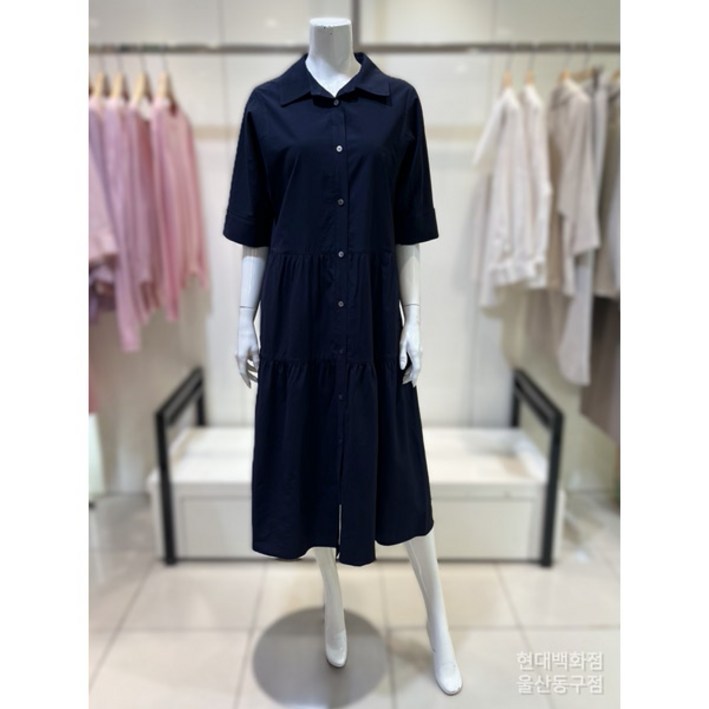 요하넥스 JH. 나일론 블렌디드 셔링 원피스 J5B5D303