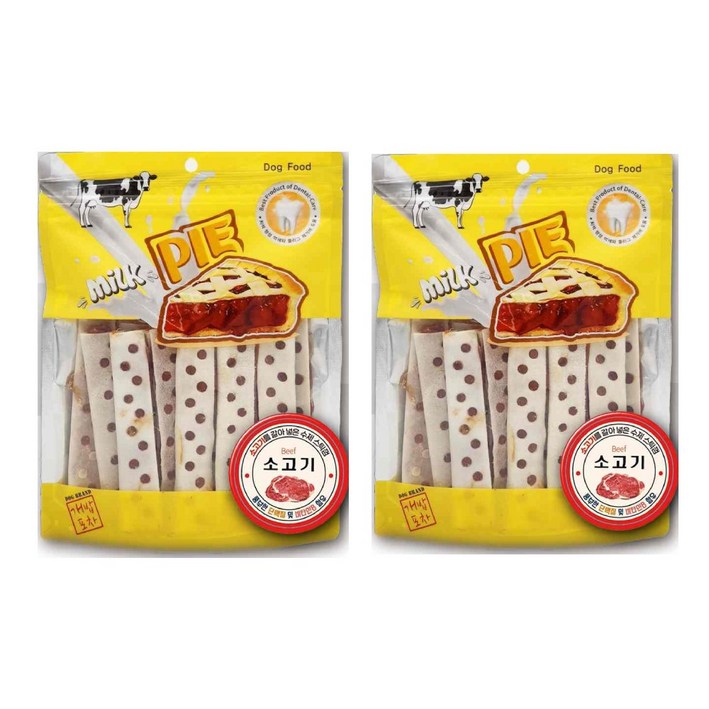 밀크파이 15p 끝까지 오래먹는 강아지 스틱껌