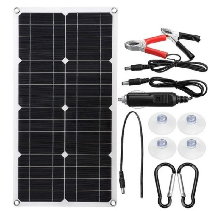 6000W 태양광 시스템 키트, 600W 휴대용 태양광 패널, 110V 220V 인버터, 6Ah LFP 배터리, 100A 컨트롤러, 가정, 캠핑, RV, 자동차